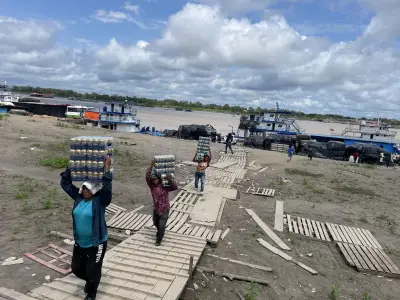 Colombia's lone Amazon port faces drying river and rising tensions with Peru