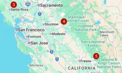 After the Labor Day lightning, here’s where wildfires are burning in California
