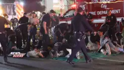 A vehicle drove into a crowd in Los Angeles, injuring 30 people, including at least 3 critically