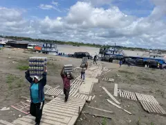 Colombia's lone Amazon port faces drying river and rising tensions with Peru